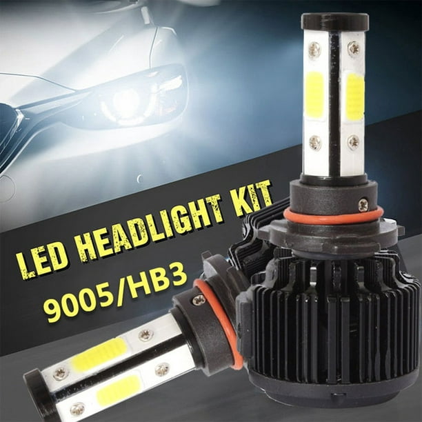 Paquet de 2 ampoules de phares LED H4, ampoules LED de voiture 50W