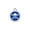 Blue, variant on Red Dingo Stainless Steel Enamel Cross Bone Personalized Engraved Pet ID Tag, Orange, Small