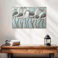 thumbnail image 2 of Elephant Stock Coastal Parade Wall Art - Horizontal Multi Panel Canvas - Living Room Wall Decor - Animal Multi Panel - Gray And Blue Decor By Norman Wyatt Jr. - 23" x 14", 2 of 4