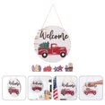 thumbnail image 4 of 1 Set Plaque de Porte en Bois Accessoires de Suspension Premium, 4 of 6