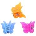 thumbnail image 2 of Paquete de 100 pinzas para el cabello de mariposa para niñas y mujeres, hermosas mini pinzas para el cabello de mariposa pequeñas a granel, colores surtidos, 2 of 4
