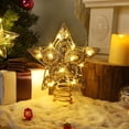 thumbnail image 3 of Decoración para Árbol de Navidad Juegoal Estrella 20 Luces LED Doradas, 3 of 7