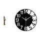 thumbnail image 1 of Reloj de pared decorativo ligero con figura de mujer africana, silencioso, fácil de leer, sencillo y redondo, ideal para decoración del hogar, hoteles, 1 of 8