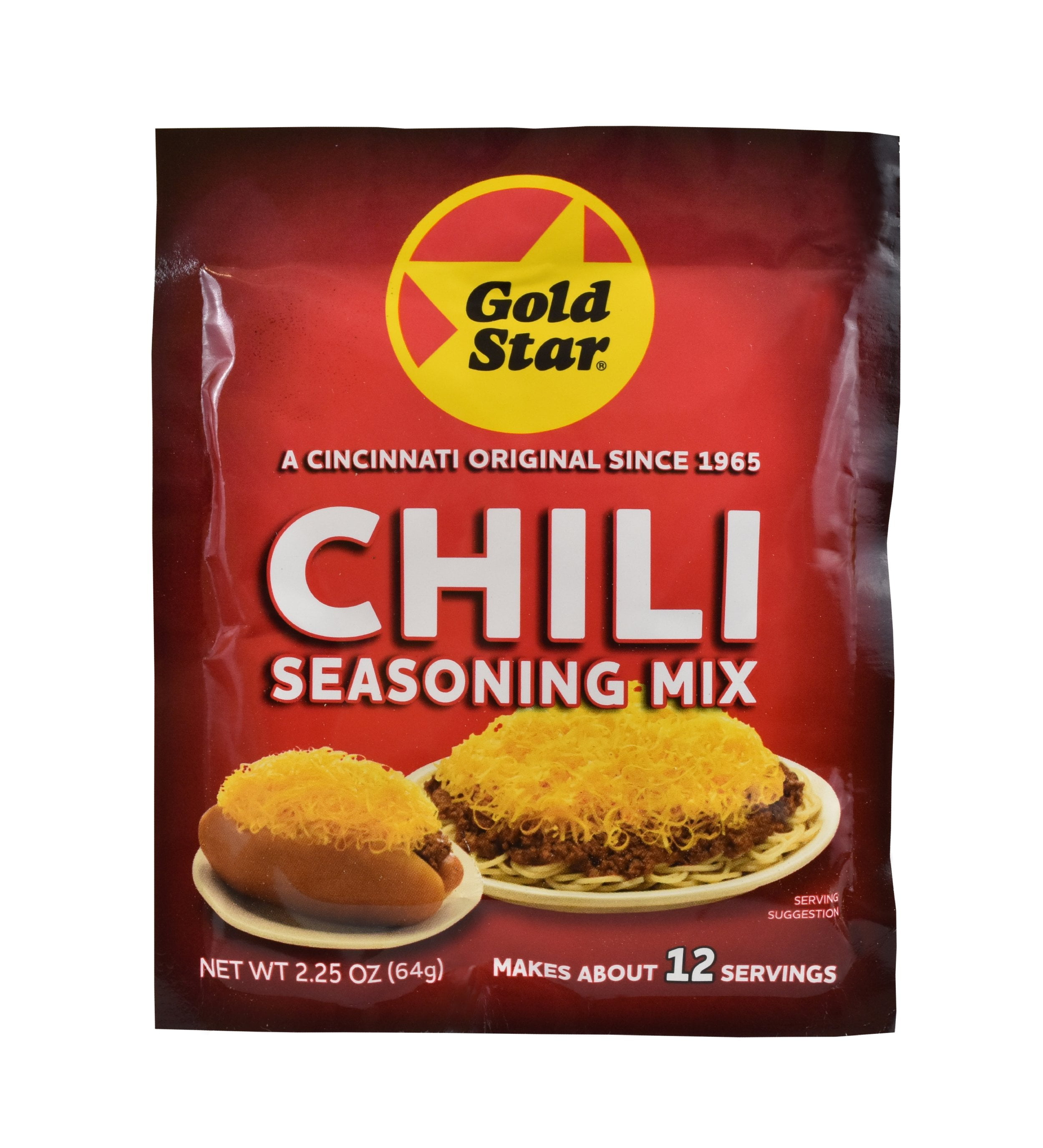 (3 pack) Gold Star Chili Seasoning Packet, 2.25oz