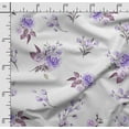 thumbnail image 2 of Soimoi Floral Vintage PrintedCuddle Minky Fabric Sewing Fabric By The Yard 56 Inch WideDecorative Plush Soft Fabric Baby Garments Toys And Blankets Purple, 2 of 5