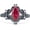 Ruby Cubic Zirconia with Black Tone, variant on Art Deco Marquise Filigree Engagement Ring Ruby Cubic Zirconia Rose Tone 925 Sterling Silver, Size 9