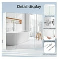 thumbnail image 5 of Bathroom Mirror Cabinet with 3 Doors, Wall Mounted Medicine Cabinet with Adjustable Shelf, Storage Cupboard for Living Room, Laundry Room, Mudroom, White, 5 of 9