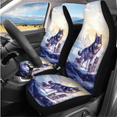thumbnail image 2 of HUIACONG Car Interior Accessory Kit, with Car Seat Covers Key Pendant Seat Protectors, 14-Piece Wolf Family Car Seat Cover Set, 2 of 5
