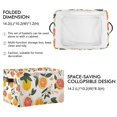 thumbnail image 2 of Yayeee Canvas Storage Basket with Handles for Shelves Fabric Bins Closet Organizer, Orange Slices, 2 of 8