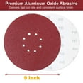 10PCS 9 inch Drywall Sander Paper Sanding Disc Hook Loop 80 120 150 180