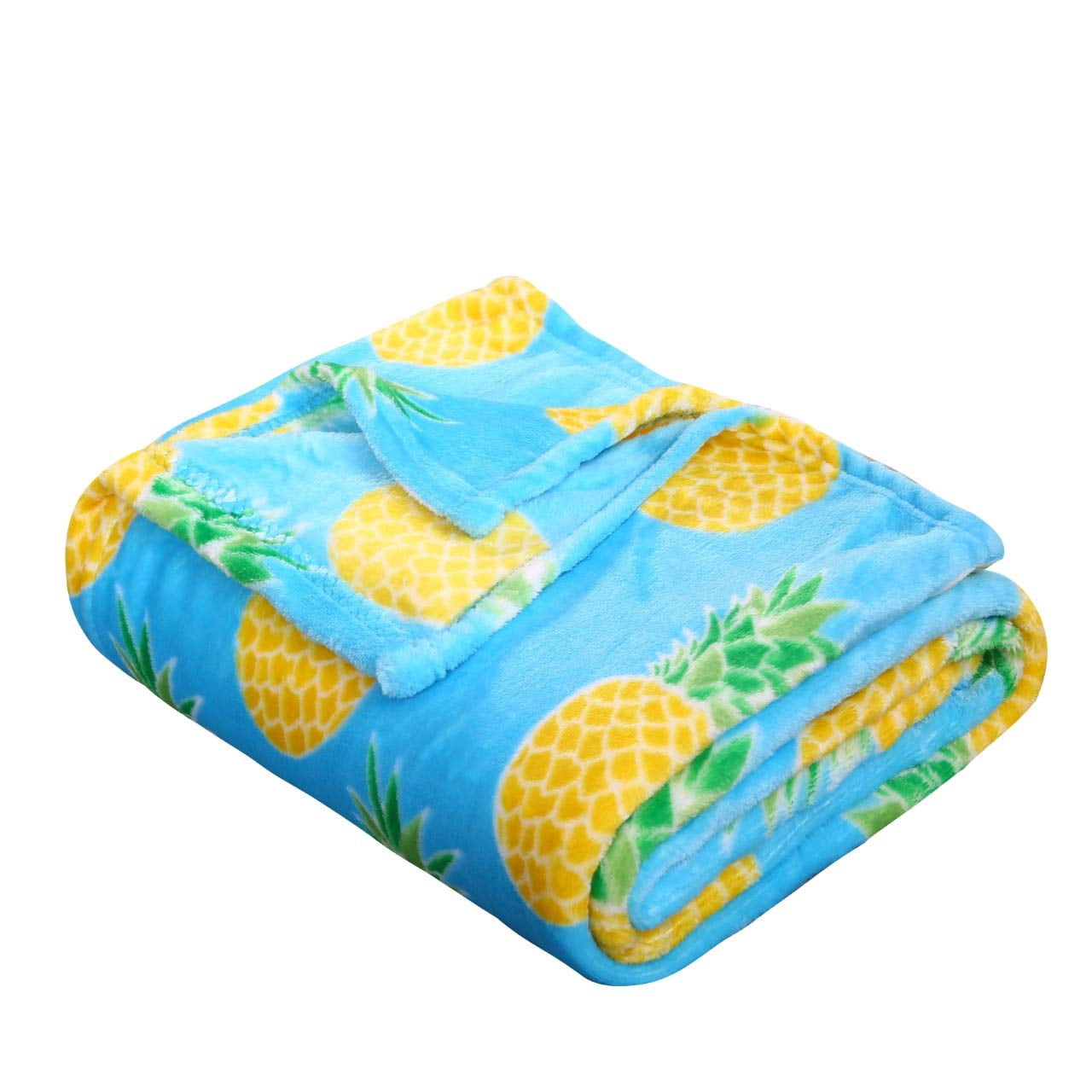 Christmas Blanket Holiday Printed Fleece Throw Blanket, Blue, Standard Throw