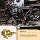 thumbnail image 2 of Scienceny Carburador de motocicleta de 10 piezas, chorro principal M5x0.8, rosca para motocicleta, carburador, chorros de cobre, reparación, Type3 NO3, 2 of 6