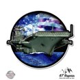thumbnail image 1 of Aircraft Carrier - 5" Vinyl Sticker - For Car Laptop I-Pad - Waterproof Decal, 1 of 1