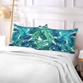 thumbnail image 5 of GZHJMY Green Tropical Leaves Pillowcase Queen Size, Super Soft Pillow Shams Covers, Plush Cozy Pillow Cases with Zipper, 20" X 30"（588）, 5 of 6