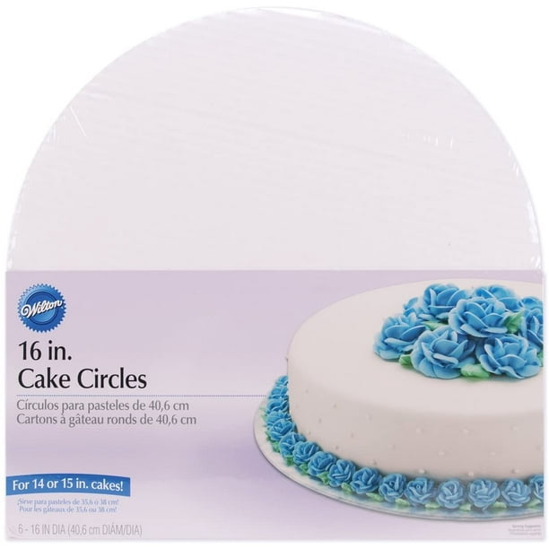 Wilton Cake Circles Corrugated Cardboard For Strength And Stability This Package Contains Six 16in Round White Boards Wilton Cake Circles Corrugated By Visit The Wilton Store Walmart Com Walmart Com