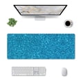 thumbnail image 3 of Disketp Gaming Mouse Pad Blue Glitter Pattern Large Mouse Mat Long Extended Desk Pad Non-Slip Rubber Mice Pads Stitched Edges Thin Pad (11.8x31.5 Inch), 3 of 9