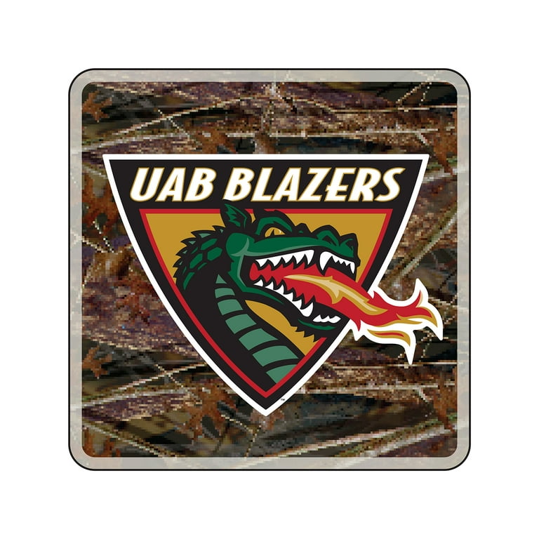 Alabama Birmingham Blazers Decal (CAMO UAB DRAGON HEAD DECAL  (3,4,6,12), 4 in) 
