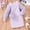 Purple, variant on JUSLIO Girls Dresses Puffer Sleeve Solid Winter Girl Dresses Round Neck Casual Long Sleeve Dresses