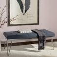 thumbnail image 2 of Safavieh Home Collection Marcella Navy & Chrome Bench, 2 of 2