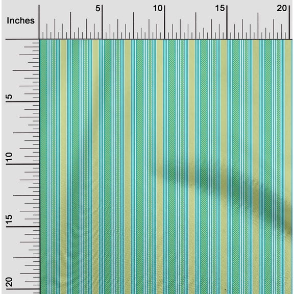 oneOone Organic Cotton Poplin Twill Fabric Texture Stripe Print Fabric By The Yard 42 Inch Wide