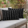 thumbnail image 2 of 2 Pack Outdoor Waterproof Throw Pillow Covers,Tribal Boho Geometric Stripes Decorative Rectangle Patio Pillowcases for Chair Couch Sofa 20x12in, 2 of 9