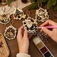 thumbnail image 3 of 6-Pack Christmas Diamond Painting Ornament Kit, DIY Pearl Sticker Art Crafts, No Glue 3D Puffy Decor for Tree, Easy Holiday Activity Gifts for Kids Adults Family Party Favor, 3 of 4