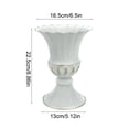 thumbnail image 3 of karymi Vintage White Metal Planter Pots, Small Vase Roman Flower Vase Rustic for Wedding Event Office Table Centerpiece and Gift House Decor Gifts for Women, 3 of 9