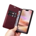 thumbnail image 2 of Funda para iPhone 16 Plus Estuche de Cuero PU Tipo Cartera con Ranuras para Tarjetas y Cierre Magnético, 2 of 5