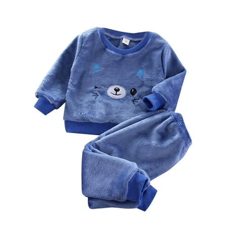 

Youmylove Children s Pajamas Thickened Little Boys Autumn And Winter Fuzzy Boys And Girls Coral Velvet Girls Homewear Set For Children Kids Nightwear Pjs Homewear