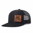 thumbnail image 3 of Bigmouth Bass Fishing Hook Leather Patch Pattern Suitable for Travel, Outfits, Outdoor Mesh Caps, Men's Breathable Adjustable Baseball Cap, 3 of 9