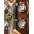 thumbnail image 2 of Brown Grey Table Runner-Cotton Linen- 72 Inch Holiday Dresser Scarves, Abstract Watercolor Vintage Paintings Art Tablerunner for Kitchen Coffee/Dining Bedroom Living Room Dinner Scarf Décor 13x72, 2 of 9