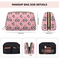 thumbnail image 2 of Valentine's Day Panda Makeup Bag, Large Capacity Travel Cosmetic Bag for Women Girls- Travel Toiletry Bag Leather Portable Waterproof Makeup Case Organizer with Handle, 2 of 4