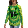 thumbnail image 6 of Share The Love Hoodie for Women, Fashion Pullover Hooded, Casual Novelty Long Sleeve Sweatshirt, Off Shoulder Sleeve Hoodie, 6 of 9
