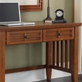 thumbnail image 5 of Bowery Hill Student Desk Style 2-Drawer Wood Desk in Cottage Oak, 5 of 10