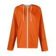 thumbnail image 4 of ZJXFGS Zip Up Sweaters for Womencardigans for Women Trendywomens Lightweight Jacketszip Up Hoodie Women Orange M, 4 of 6