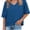 Navy, variant on Womens Summer V Neck Oversized T Shirt Casual Short Sleeve Loose Fit Flowy Basic Top