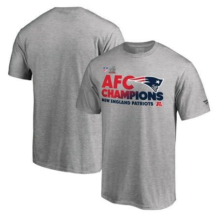 Afc Conference Set New England Patriots NFL Pro Line by Fanatics Branded 2016 AFC Conference Champions Trophy Collection Locker Room T-Shirt - Heathered Gray ()
