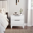 thumbnail image 5 of Skyline Decor Modern Double Drawer Nightstand, White, 5 of 5