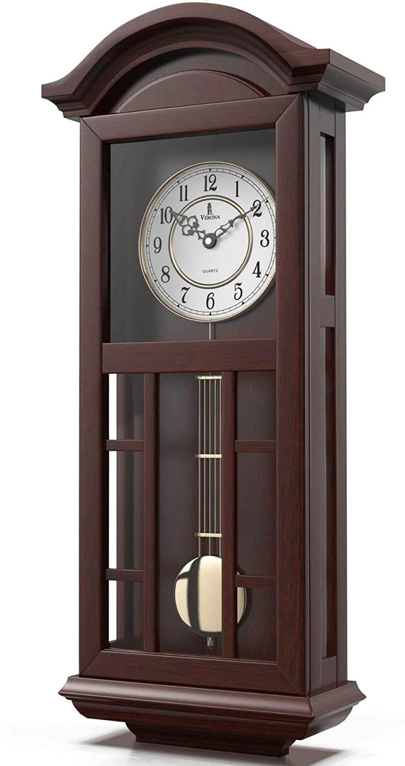 Reloj de Pared de Péndulo de Madera Silencioso, El Salvador Ubuy