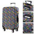 thumbnail image 5 of Colorful Dinosaurs Floral Motifs Pattern Luggage Cover Fashion Suitcase Cover Baggage Covers Fit 25-28 Inch Luggage (Go Travel), 5 of 5