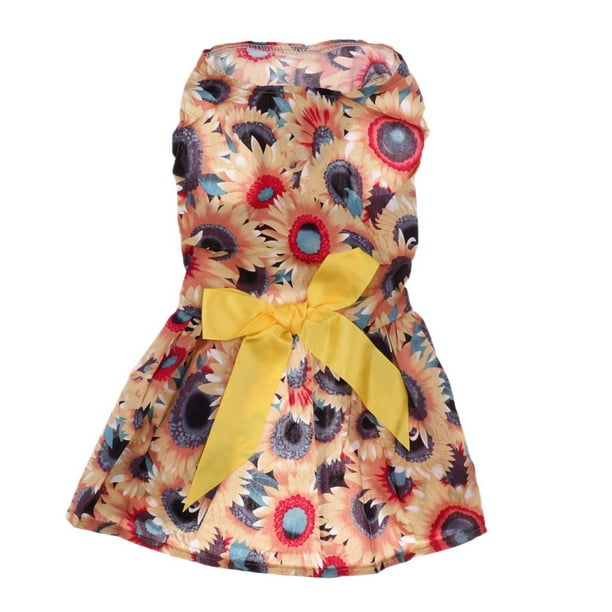 Ropa para mascotas Zulema Vestido con lazo para perro Talla S