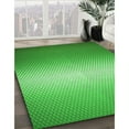 thumbnail image 3 of Ahgly Company Machine Washable Indoor Square Transitional Neon Green Area Rugs, 8' Square, 3 of 7