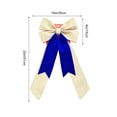 thumbnail image 3 of AUNVITO Multipurpose Decorative Bow Ornament, Smooth Fabric Bow Accessory, Reusable Pendant for Christmas Tree Wreath Gift Wrap Wedding Holiday Party Scene Decoration, 3 of 6