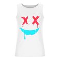 thumbnail image 3 of Camisetas de Tanque de los Hombres Tanque de los Hombres Incolor Gradiente de Impresión Cuello Redondo Correa Delgada Fuga Atrás Regular Casual Deportes Blusas de Tanque, 3 of 5