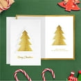 thumbnail image 3 of easykart labels 12 Christmas Greeting Cards with Gold Foiling Xmas & Embossing ,3D die-cut Christmas Tree ,6.75 x 4.5 with Seal Stickers For Friends, Family and loved Ones, 3 of 4