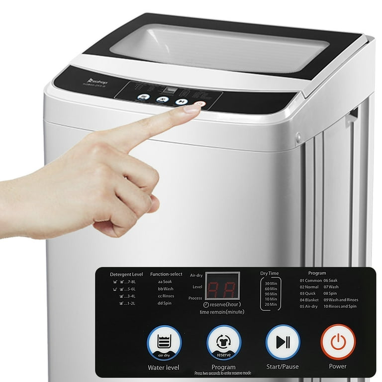 Shopping Branch on X: #ZENY Portable Full-Automatic Washing Machine  Compact Laundry Washer Spinner Machine with Drain Pump 10 Programs 8 Water  Levels 8lbs Capacity #ZENYwashingMachine #washingMachine #automaticlaundry