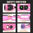 thumbnail image 7 of SIMATE Scooter for Kids Adults,Hoverboard with Colorful LED Light-Up Wheels, Bluetooth Speakers ,8.5 mph & 8.5 Miles,Safety Certification,Pink, 7 of 7