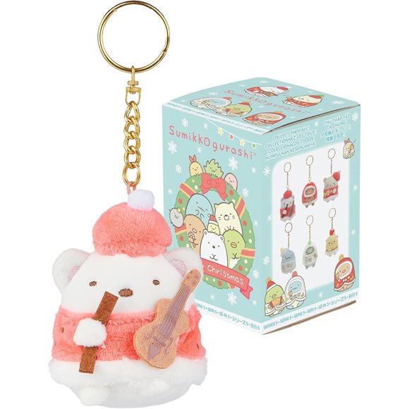 Sumikkogurashi:Musical Christmas Blind Box Keychain Plush