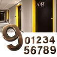 thumbnail image 4 of Adhesive Glossy 3D House Number Door Plate Sign Outdoor Hotel Room Number, 4 of 7