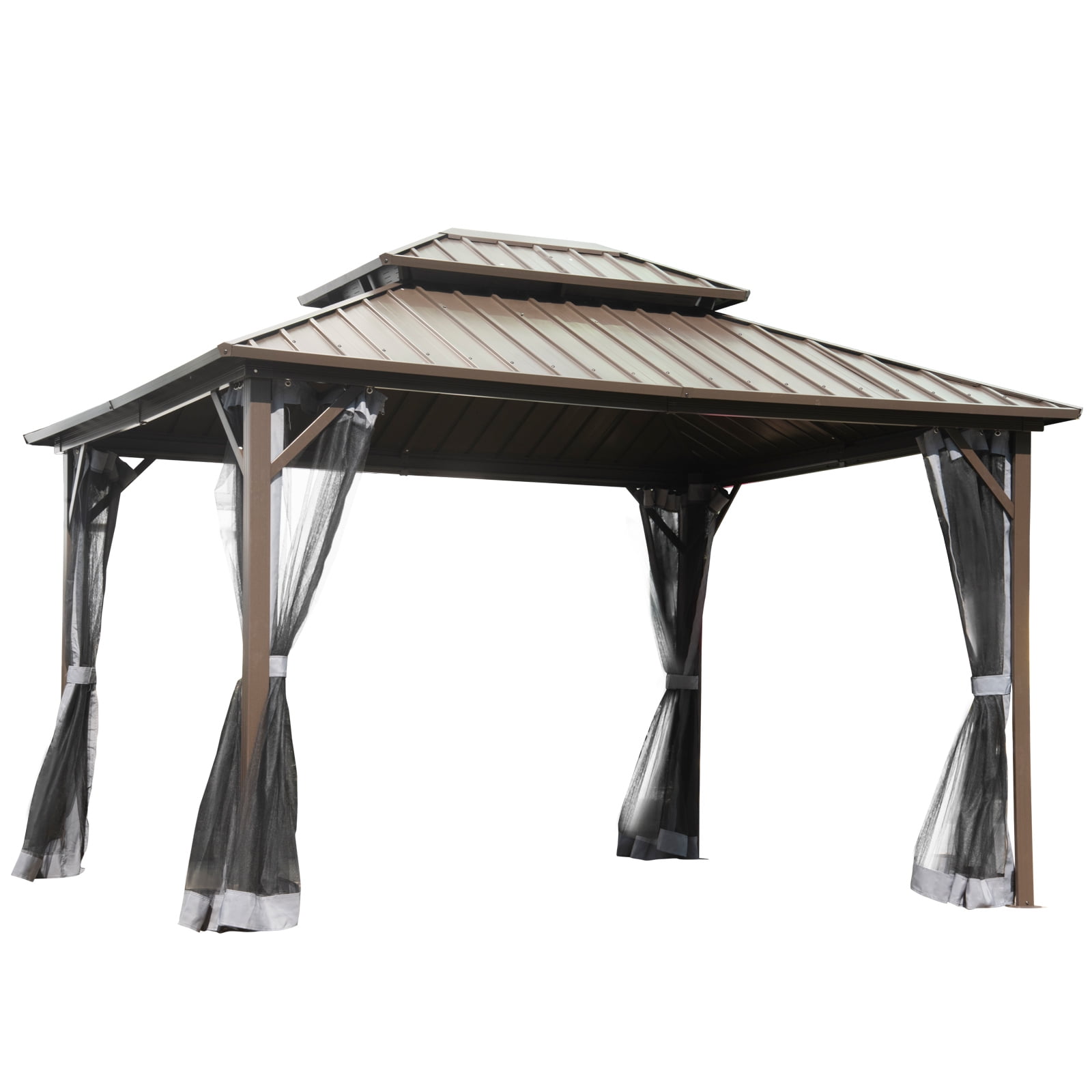 Walmart Gazebo / Walmart Colonial Estates Gazebo Replacement Canopy - YouTube / What kind of frame is a gazebo made of?